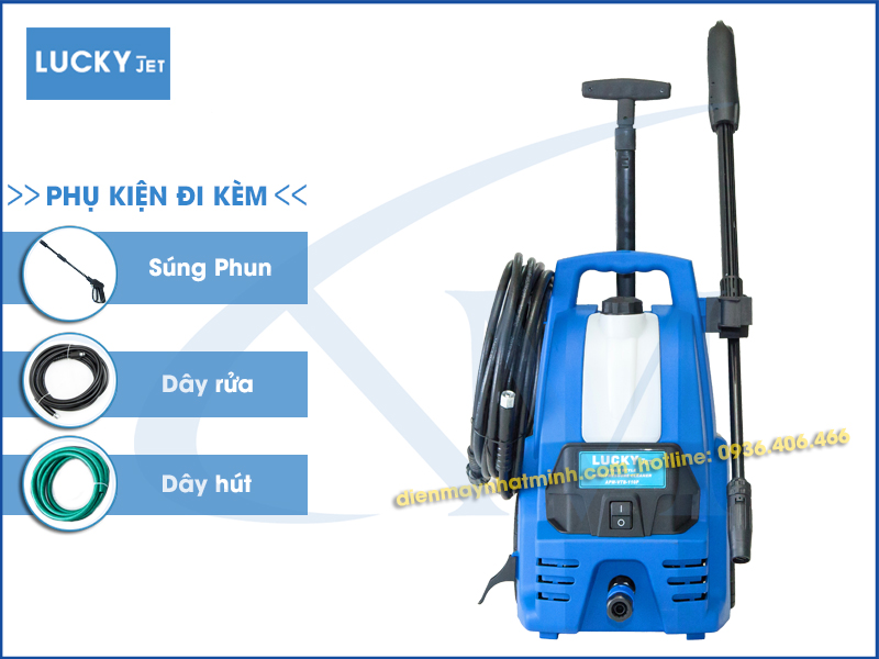 Phụ kiện đi kèm máy rửa xe 110p
