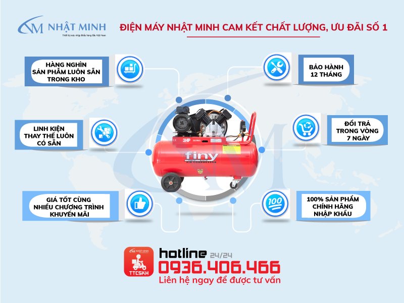 Bảo hành chính hãng tại điện máy Nhật Minh