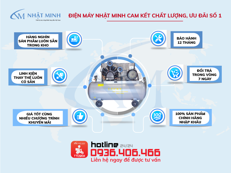 Cam kết hàng chính hãng cùng chế độ bảo hành tại điện máy Nhật Minh