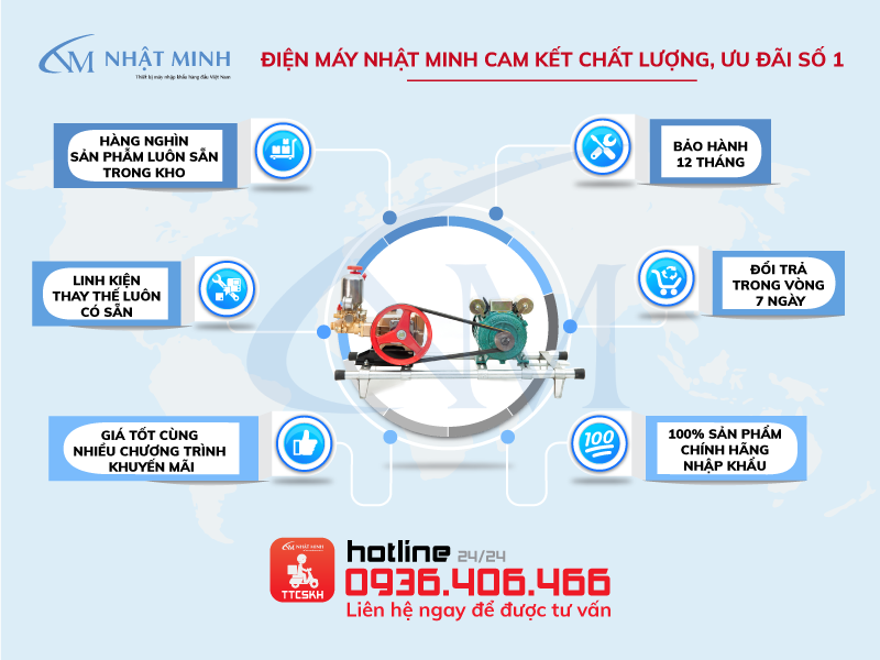 Cam kết chính hãng từ điện máy Nhật Minh