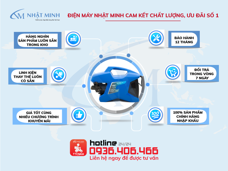 Cam kết chính hãng từ điện máy Nhật Minh