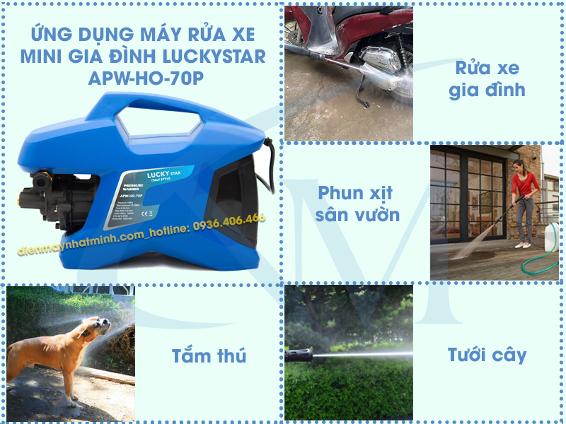 Ứng dụng thực tiễn của máy rửa xe Mini