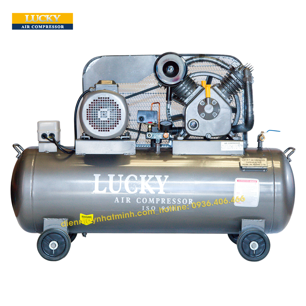 Máy nén khí công nghiệp 2 cấp 150 lít 5.5HP/380V - Lucky